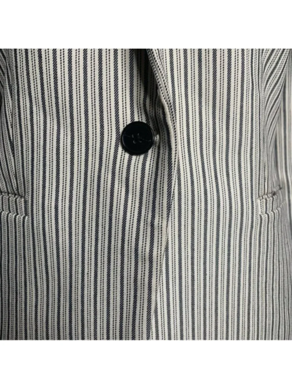 Banana Republic Pinstriped Plaid Single Breasted Blazer - Picture 8 of 15